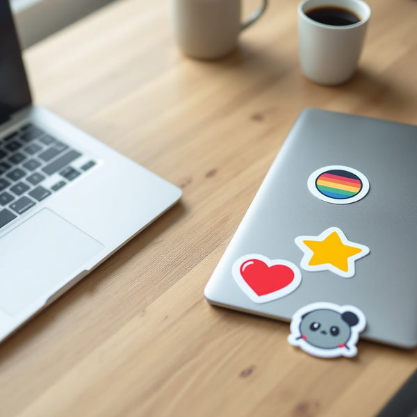Individuelle Sticker mit Konturschnitt und weißem Rand