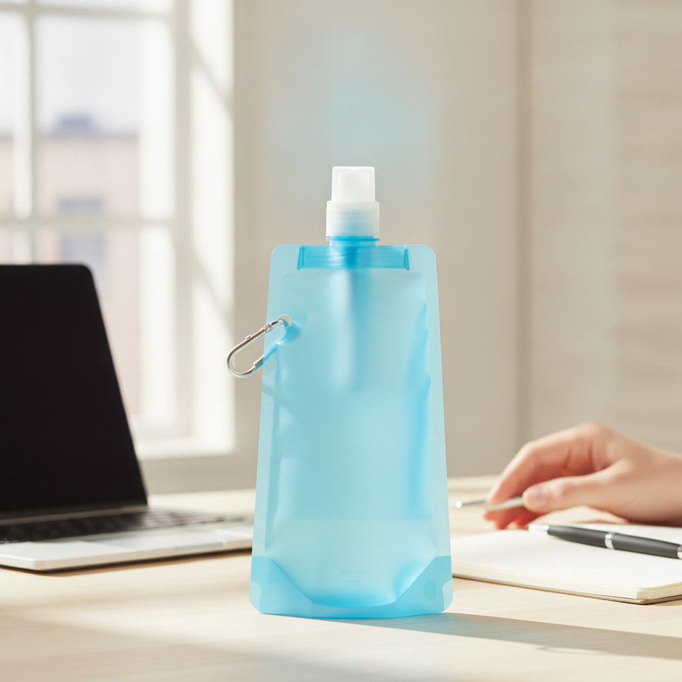 Transparent blau